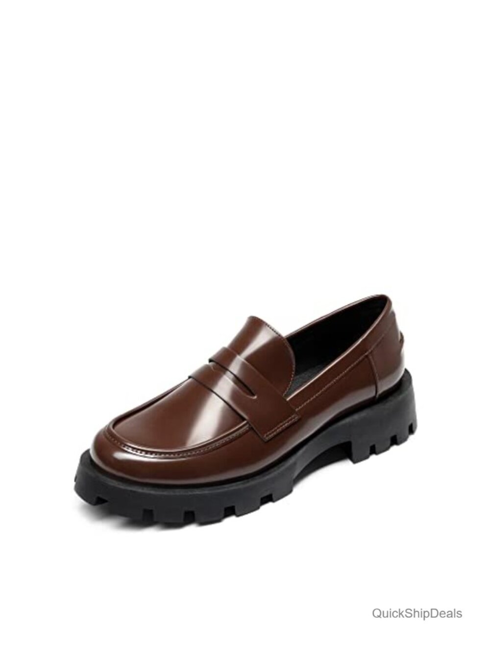 DREAM PAIRS Womens Platform Chunky Penny Loafers Slip-On Business Casual Shoes